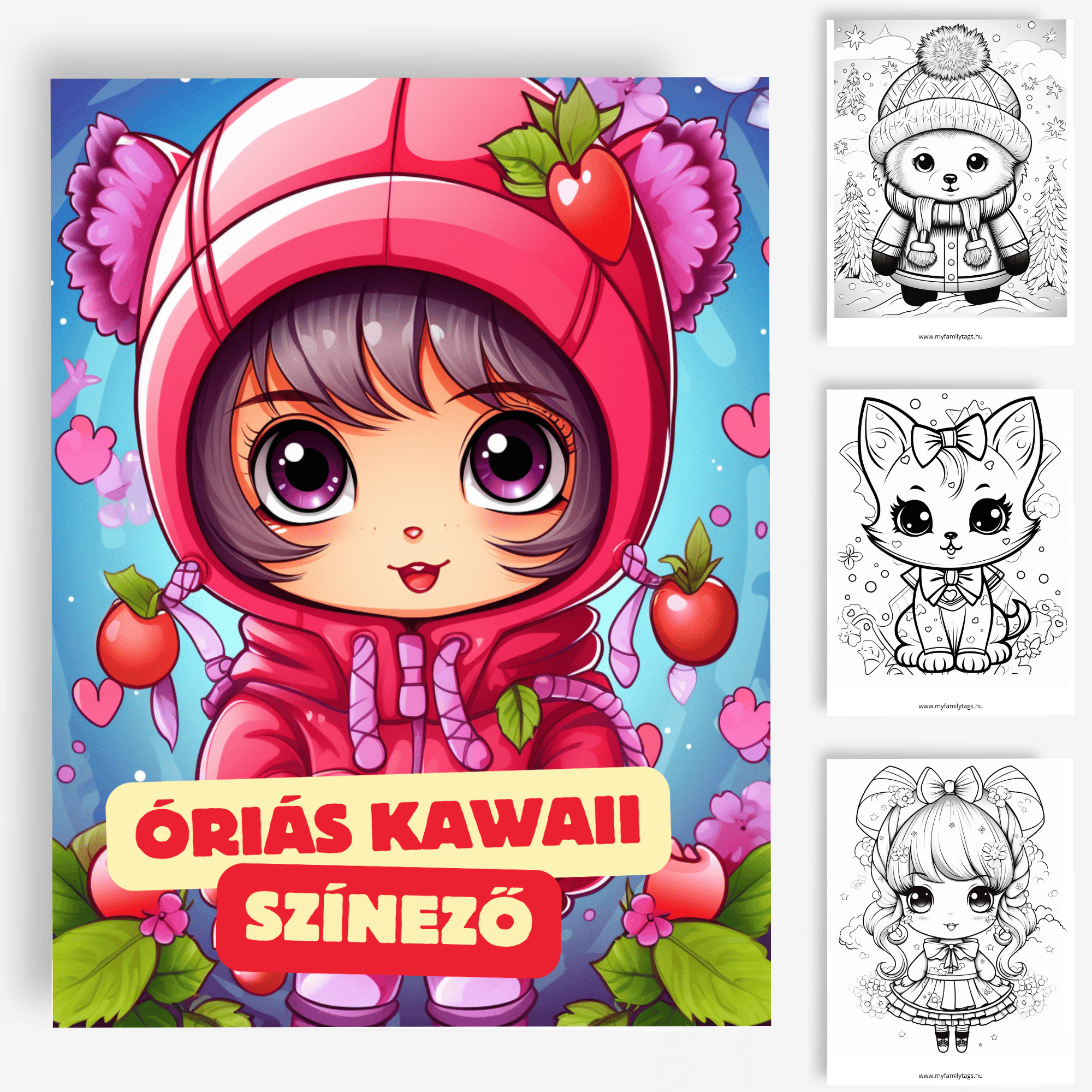 Óriás kawaii színező