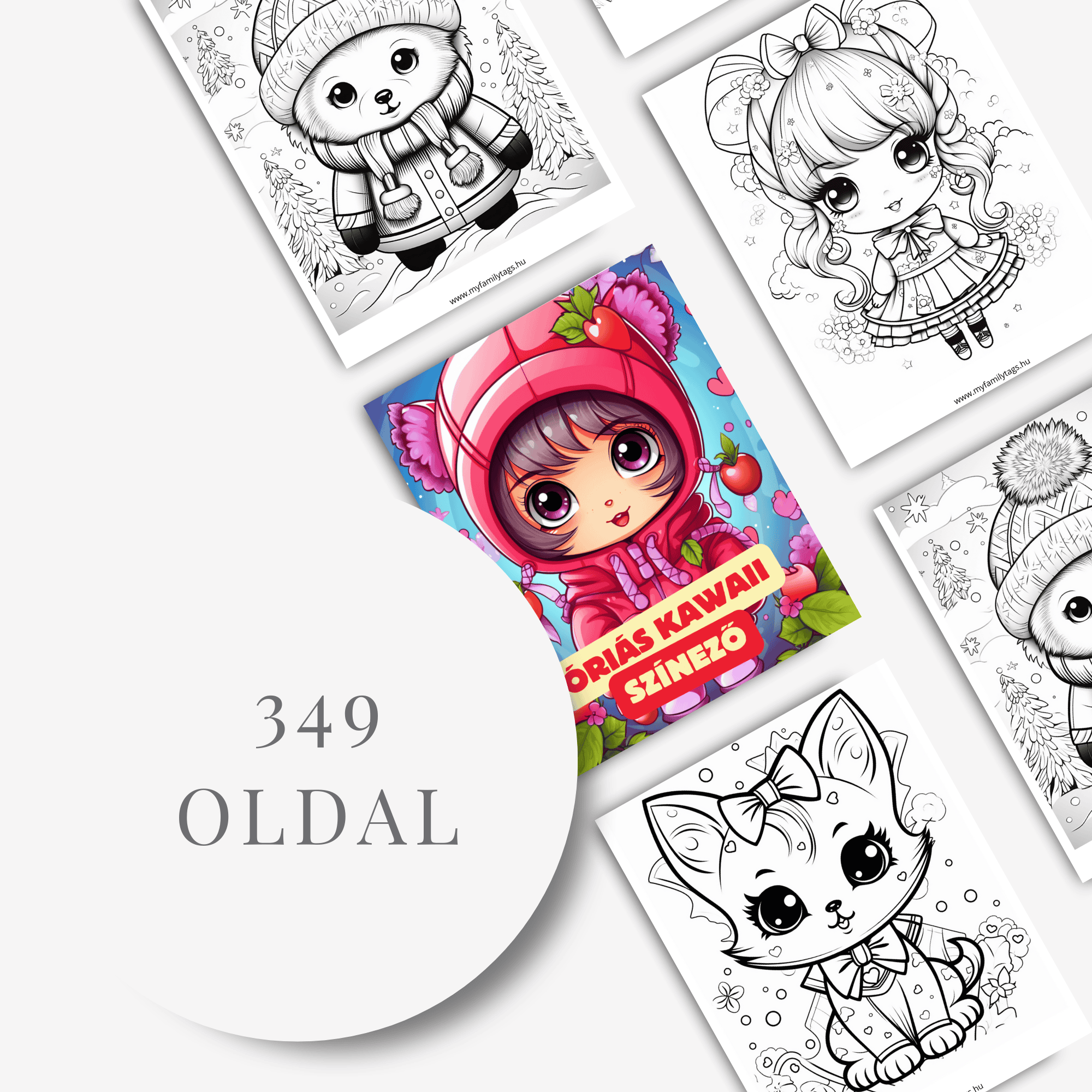 Óriás kawaii színező