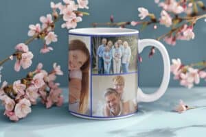 fotó bögre indigó