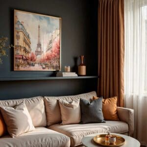 Párizsi hangulat – Eiffel-torony akvarell poszter